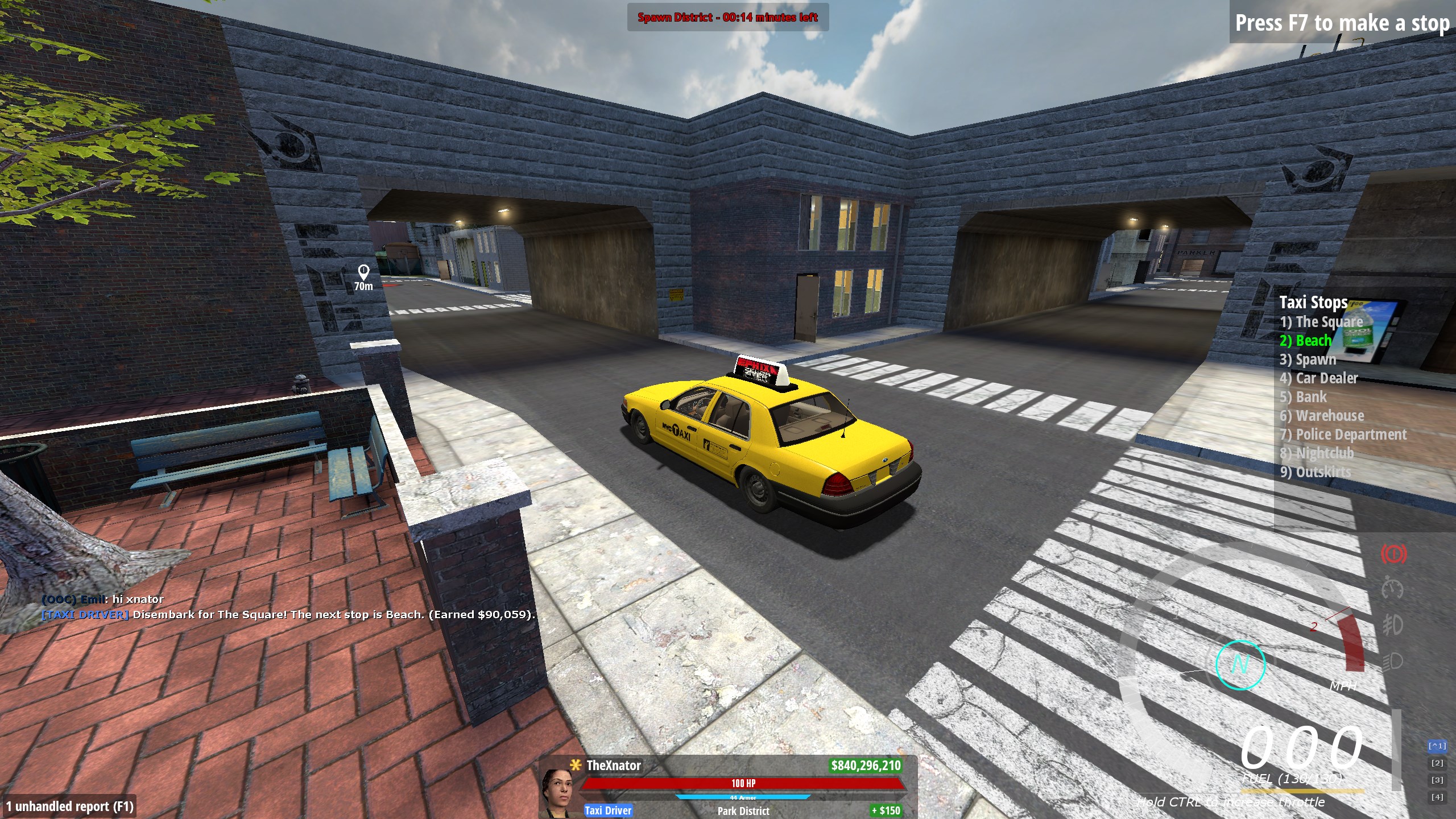 ZARP SSRP Taxi Job preview